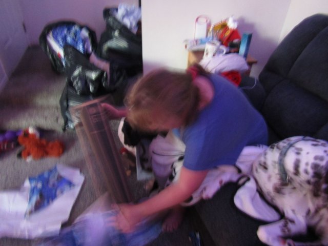 Melissa and Christmas present